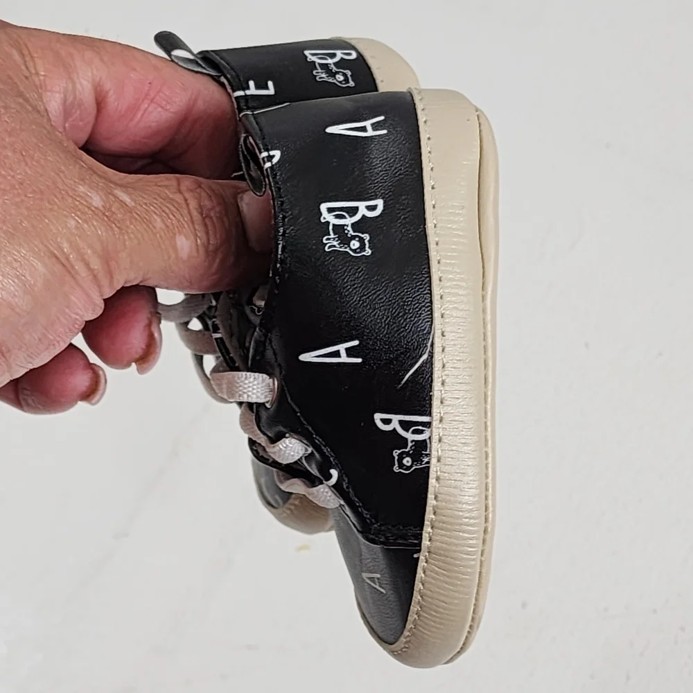 Black and White Kids Shoes